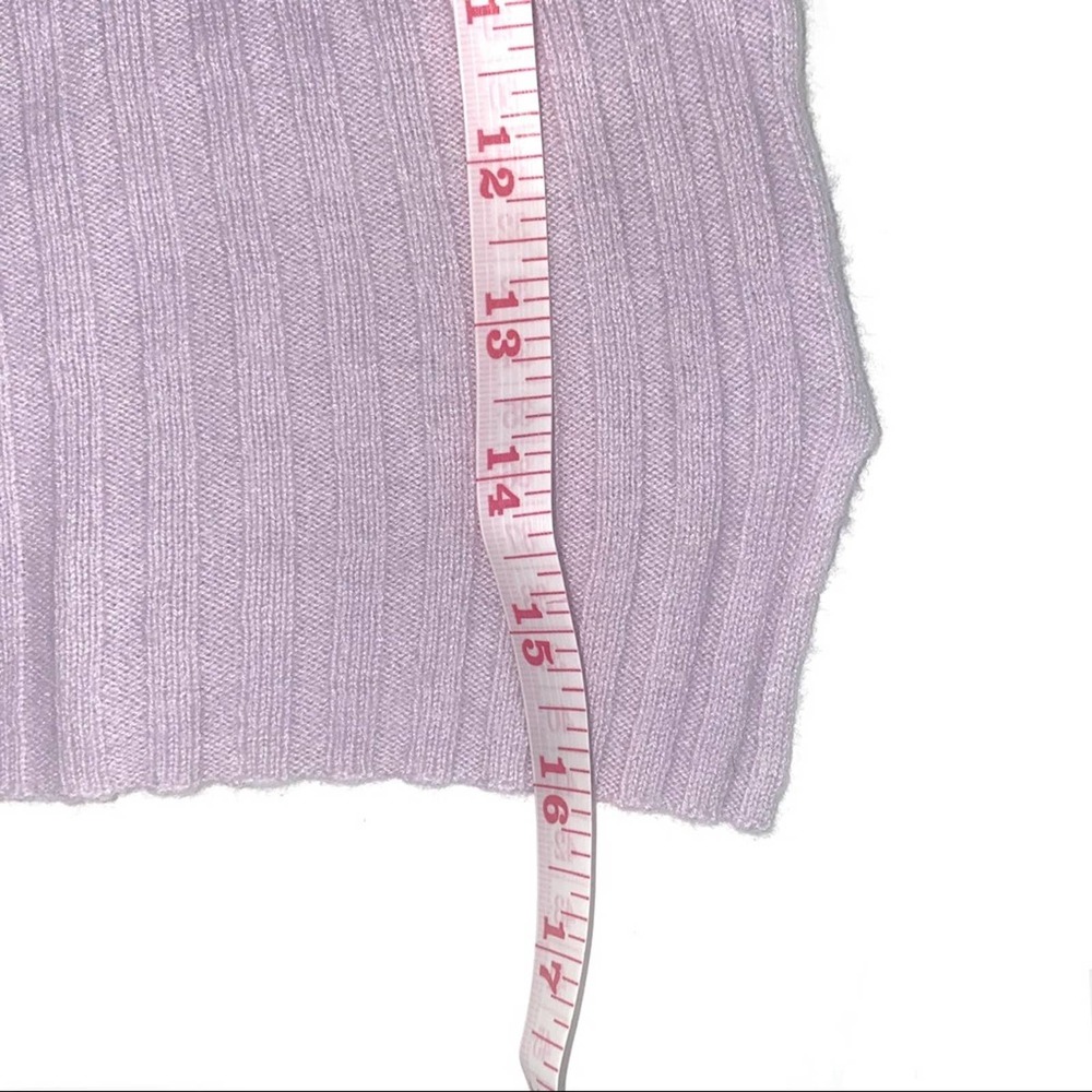 Aritzia Babaton Cropped Sweater, XS “Nathaniel”, Lilac, Wool blend - Picture 7 of 9